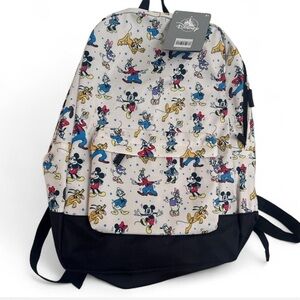 Disney | MICKEY AND FRIENDS NWT Disney World Character Print Backpack